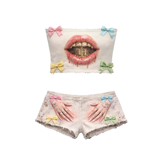 TOXIC HEART | CROP TOP SET